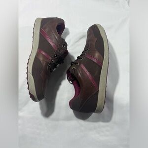 Footjoy Men's Contour Casual Spikeless Brown Leather 54371 Golf Shoes Size 10M